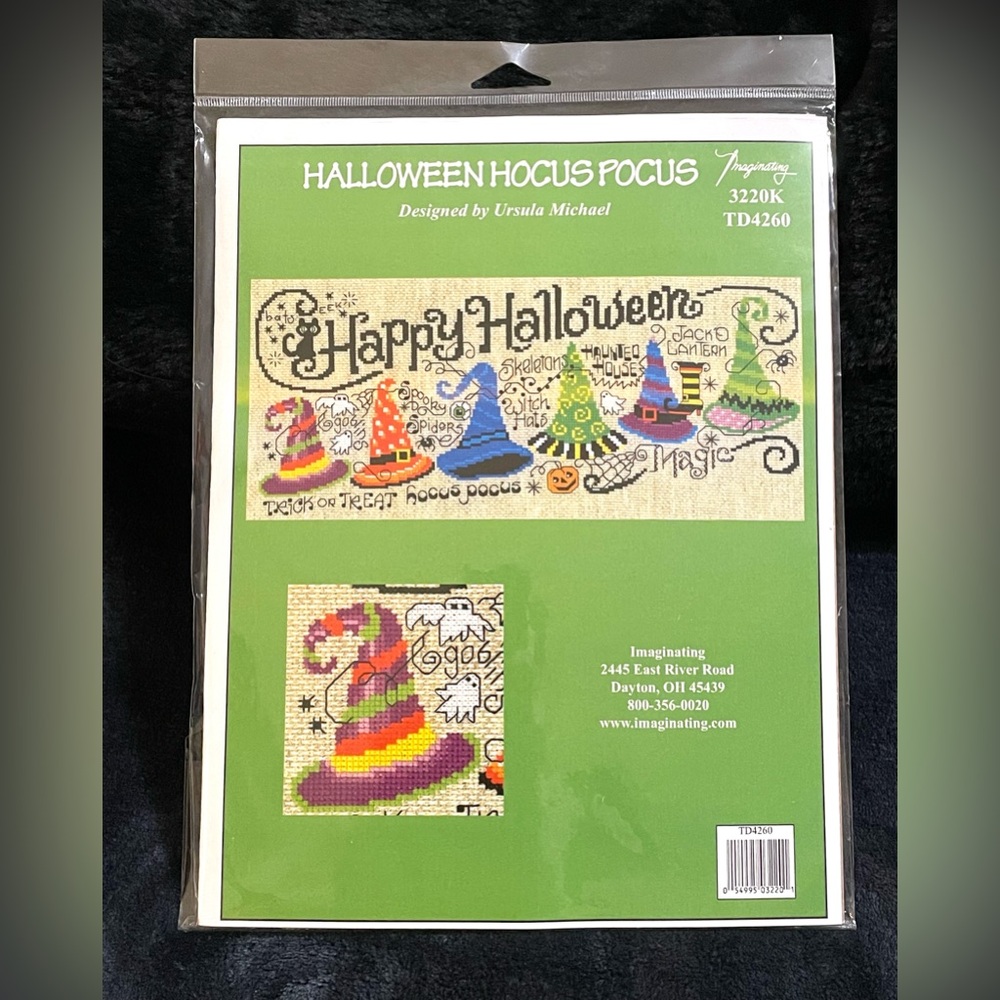 Happy Halloween Hocus Pocus Counted Cross Stitch Kit (20”x 12”)